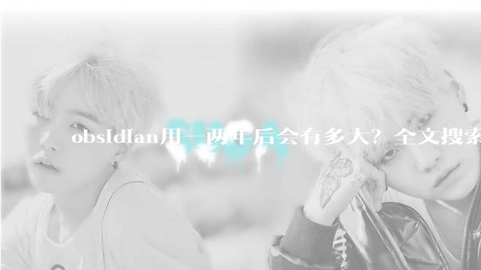 obsidian用一两年后会有多大？全文搜索还快吗？