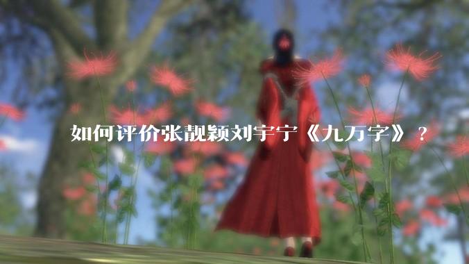 如何评价张靓颖刘宇宁《九万字》?