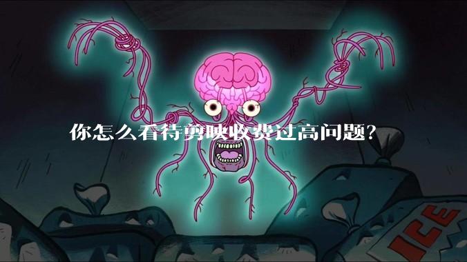 你怎么看待剪映收费过高问题？