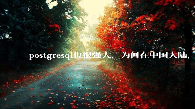 postgresql也很强大，为何在中国大陆，mysql成为主流，postgresql屈居二线呢？